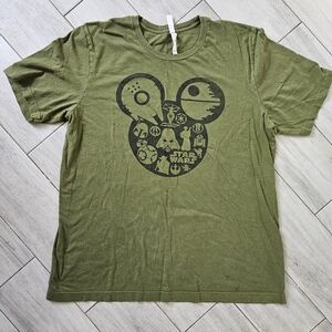 ✨️4/$10-Star Wars Disney Olive Green T-Shirt